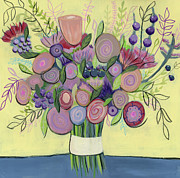 Pastel Bouquet Mixed Media by Jeri Hauth