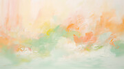 Pastel Colors Abstract Art Painting by Lourry Legarde