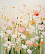 Pastel Meadow Dance Painting by Lourry Legarde Pastel Meadow Dance Painting by Lourry Legarde