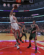 Pau Gasol and Ersan Ilyasova Photograph by Jonathan Daniel