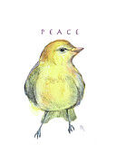 Peace Bird Mixed Media by AnneMarie Welsh