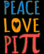 Peace Love Pi Digital Art by Flippin Sweet Gear