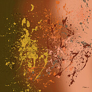 Peach Flurry Digital Art by Bamalam Art