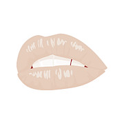 Peachy Keen Lips II Digital Art by Ink Well