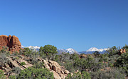 Peaks and Portals - The Rock Valley and La Sal Mountains of Arches National Park Photograph by Brigitte Blanchette Thompson Peaks and Portals - The Rock Valley and La Sal Mountains of Arches National Park Photograph by Brigitte Blanchette Thompson