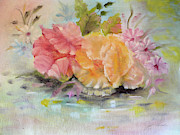 Peonies and Daisies Painting by Joel Smith