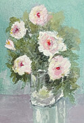 Peonies Painting by Kim Tecca Peonies Painting by Kim Tecca