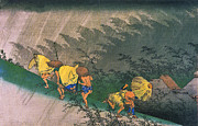 People on Sudden Rain, Japan Art Digital Art by Long Shot