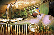 Perched On The Old Ford Painting by Tina LeCour Perched On The Old Ford Painting by Tina LeCour