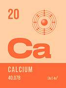 Periodic Element A - 20 Calcium Ca Digital Art by Organic Synthesis