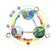 Petrogenetic cycle. Digital Art by Album