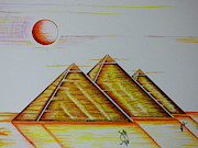 Pharaoh's Moon Mixed Media by Kem Himelright