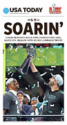 Philadelphia Eagles Soarin' Super Bowl Commemorative Edition Digital Art by USA Today