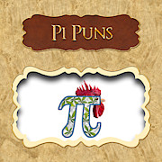 Pi Puns Button Digital Art by Mike Savad