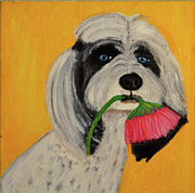 Picking Flowers Painting by Anita Hummel Picking Flowers Painting by Anita Hummel