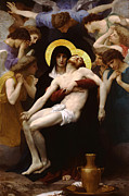 Pieta Virgin Mary and Jesus Mixed Media by Bouguereau