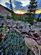 Pikes Peak Lichens at Sunset Photograph by Ray Mathis Pikes Peak Lichens at Sunset Photograph by Ray Mathis