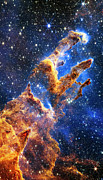 Pillars of Creation NIR Cam Image From NASA James Webb Space Telescope Photograph by Carol Japp