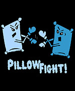 Pillow Fight Digital Art by Flippin Sweet Gear