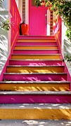 Pink And Orange Stairs Photograph by Julie Gebhardt