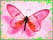 Pink Butterfly Digital Art by Vallee Johnson Pink Butterfly Digital Art by Vallee Johnson