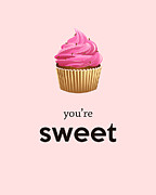 Pink Cupcake Decor Digital Art by Madame Memento