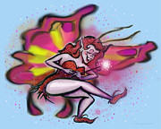 Pink Faerie Digital Art by Kevin Middleton
