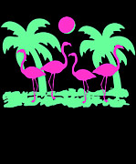 Pink Flamingos Digital Art by Flippin Sweet Gear