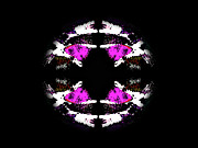 Pink Ice Sphere - White Edition Mixed Media by Bumsable