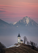 Pink sunset over Traditional Church Photograph by Joanne Eastope
