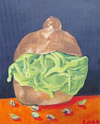 Pistacchio Gelato Brioche Painting by Emerald Wave Pistacchio Gelato Brioche Painting by Emerald Wave