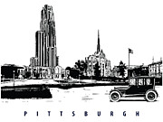 Pittsburgh  Pennsylvania, Foster Memorial and Heinz Chapel Digital Art by Long Shot
