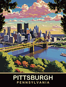 Pittsburgh, Pennsylvania Digital Art by Long Shot Pittsburgh, Pennsylvania Digital Art by Long Shot
