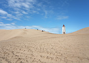 Playing in the sand dunes Photograph by Anges Van der Logt