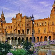 Plaza de Espana  Digital Art by Rebecca Herranen