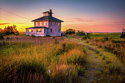 Plum Island Pink House Photograph by Jeff Sinon Plum Island Pink House Photograph by Jeff Sinon