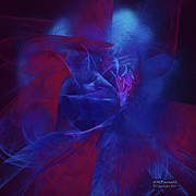 Plum Out Of The Blue Dark Digital Art by Diane Parnell