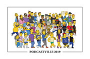 Podcastville 2019 Digital Art by Theo Von