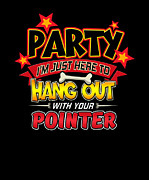 Pointer Dog Party Digital Art by Jacob Zelazny