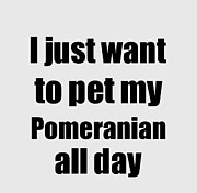 Pomeranian Dog Lover Mom Dad Funny Gift Idea Digital Art by Jeff Creation