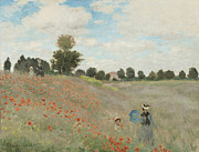 Poppy Field - Claude Monet Painting by Aesthetics Store Poppy Field - Claude Monet Painting by Aesthetics Store