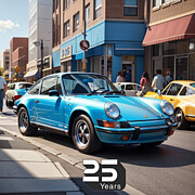 Porsche 75 yr, 2 of 4 Digital Art by Marc Etherington