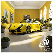 Porsche 75 yr, 3 of 4 Digital Art by Marc Etherington