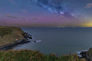 Port Moon Aurora and Milky Way, Northern Ireland Photograph by Adrian Hendroff