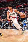Portland Trail Blazers v Los Angeles Clippers Photograph by Adam Pantozzi