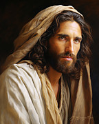 Portrait of Christ Painting by Chris Brazelton