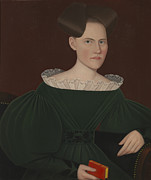 Portrait of Helen Lena Ten Broeck Painting by Ammi Phillips