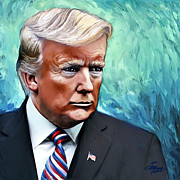 Portrait President Donald J Trump Digital Art by Stacey Mayer Portrait President Donald J Trump Digital Art by Stacey Mayer