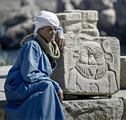 Relief posing with man Photograph by Paul Vitko