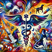 Poster collage of the veterinary profession -2 Digital Art by Retro Movie Posters